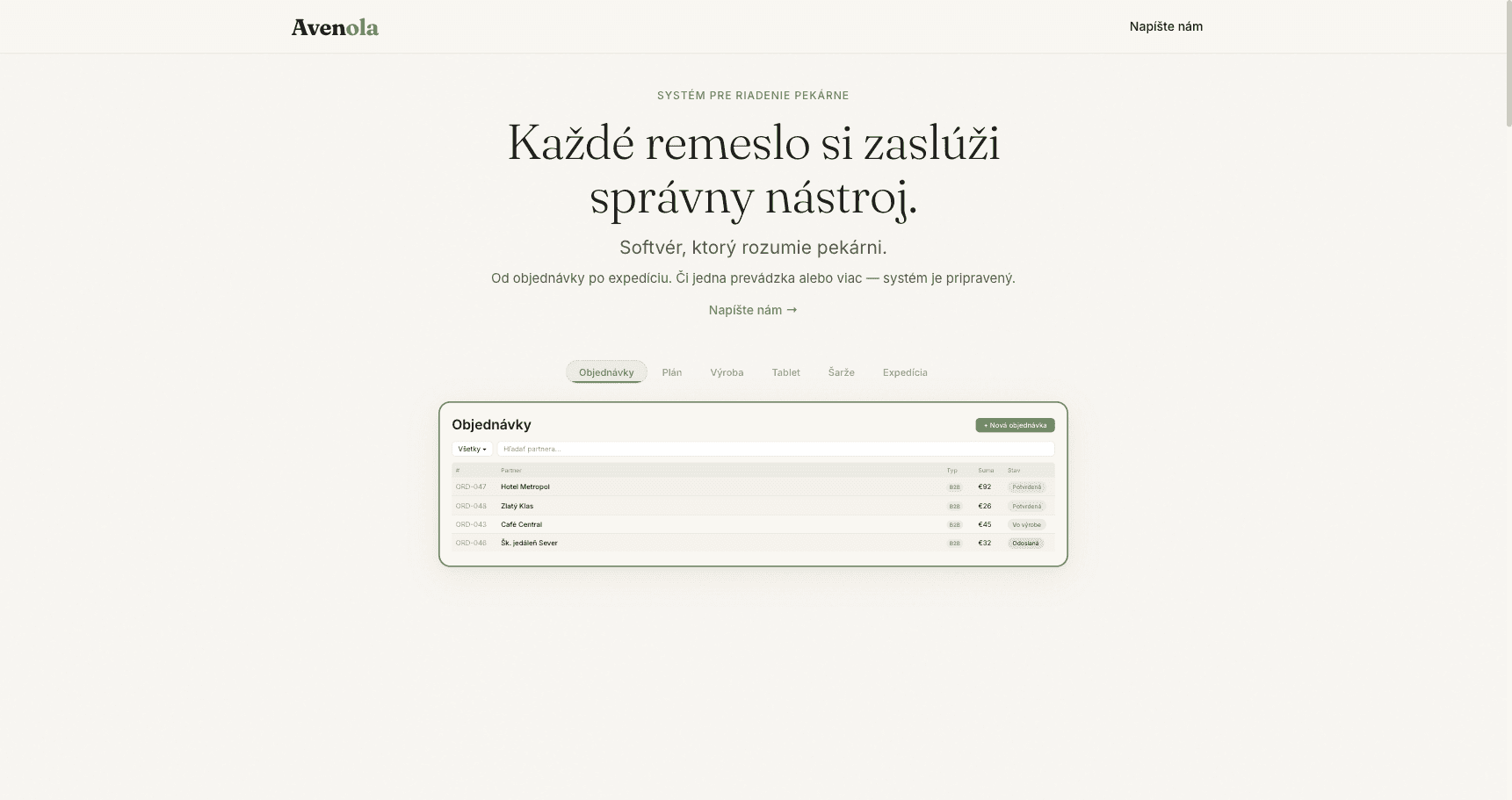 Avenola screenshot